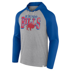 Buffalo Bills Under Center Long Sleeve Hoodie T-Shirt - Gray/Royal online