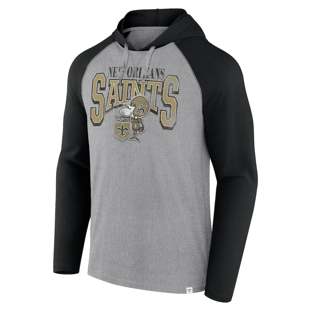 New Orleans Saints Under Center Long Sleeve Hoodie T-Shirt - Gray/Black online
