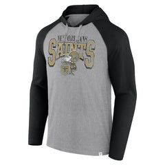 New Orleans Saints Under Center Long Sleeve Hoodie T-Shirt - Gray/Black online