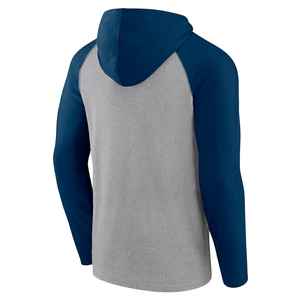Chicago Bears Under Center Long Sleeve Hoodie T-Shirt - Gray/Navy online