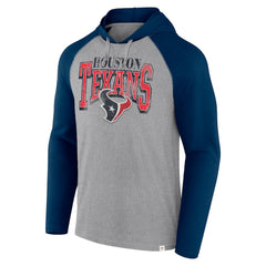 Houston Texans Under Center Long Sleeve Hoodie T-Shirt - Gray/Navy online