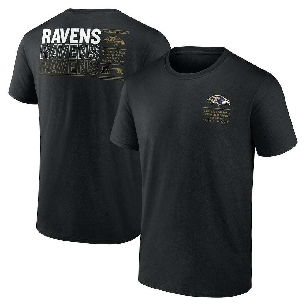 Baltimore Ravens Repeat Stats T-Shirt - Black discount