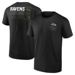 Baltimore Ravens Repeat Stats T-Shirt - Black discount