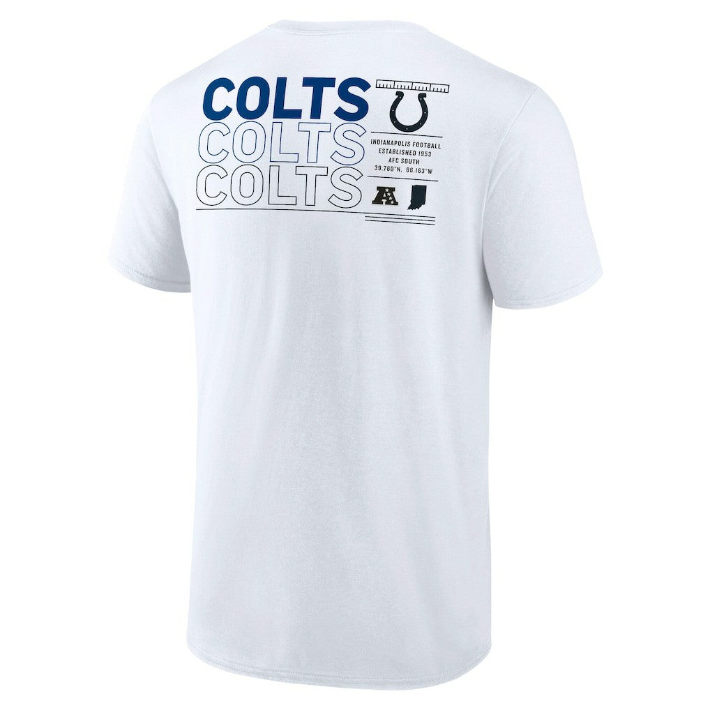 Indianapolis Colts Repeat Stats T-Shirt - White sale