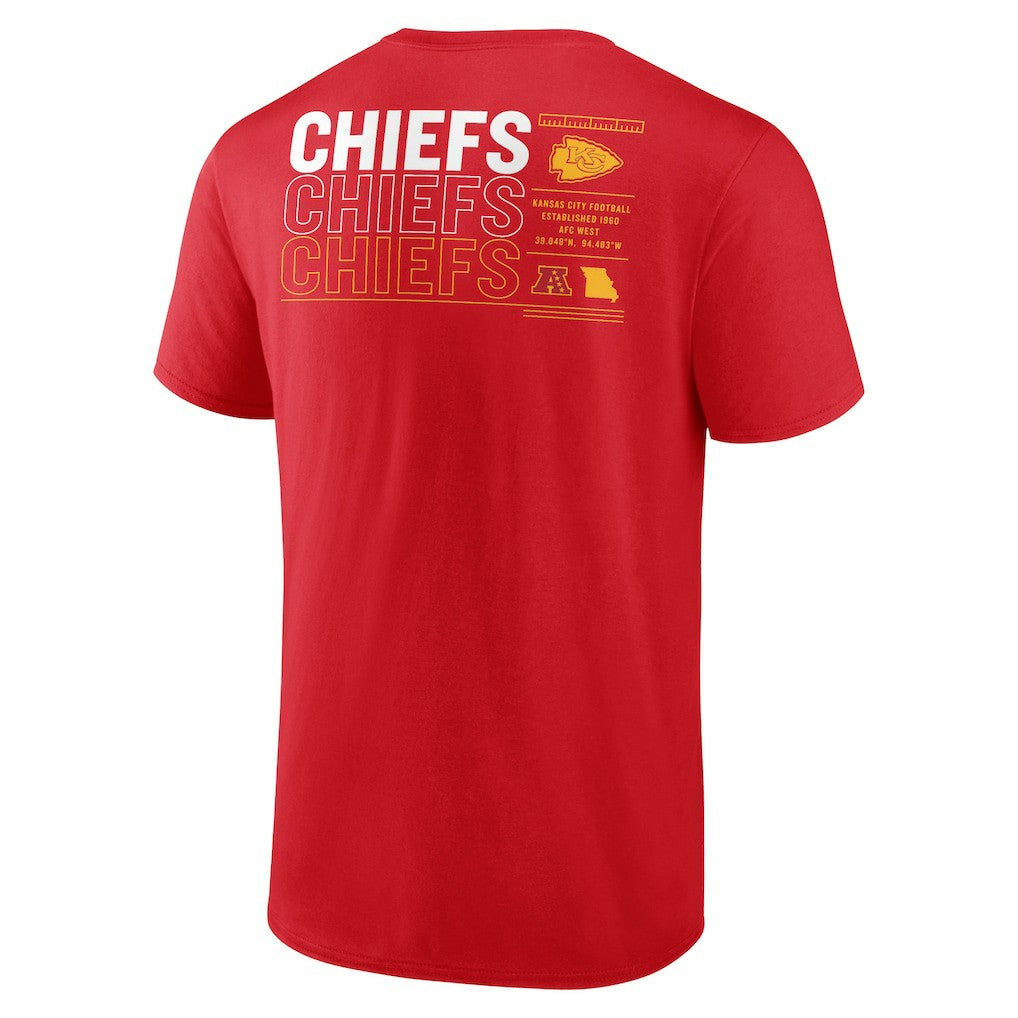 Kansas City Chiefs Repeat Stats T-Shirt - Red online