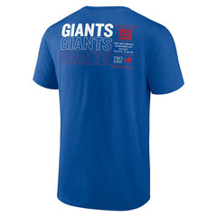 New York Giants Repeat Stats T-Shirt - Royal outlet