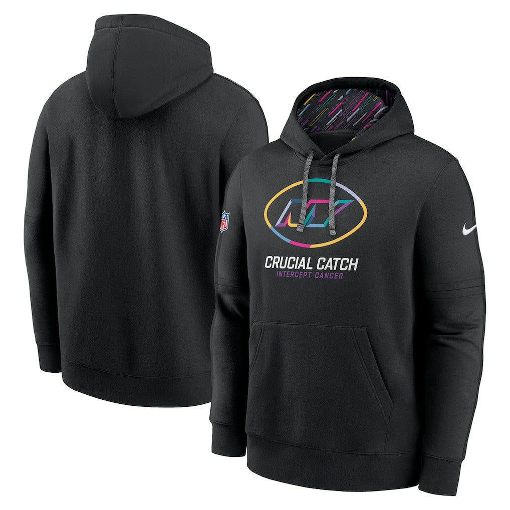 New York Jets 2024 NFL Crucial Catch Club Pullover Hoodie - Black | Nike outlet
