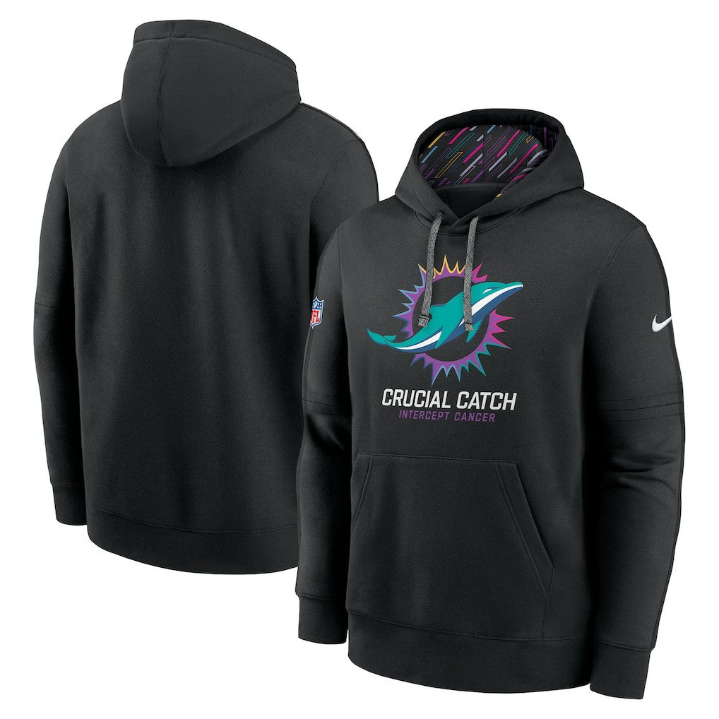 Miami Dolphins 2024 NFL Crucial Catch Club Pullover Hoodie - Black | Nike sale