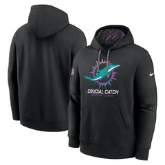 Miami Dolphins 2024 NFL Crucial Catch Club Pullover Hoodie - Black | Nike sale