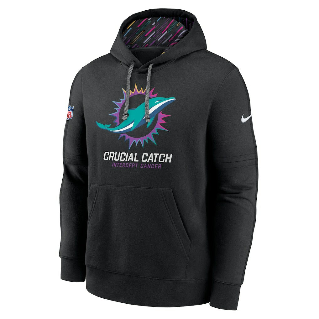 Miami Dolphins 2024 NFL Crucial Catch Club Pullover Hoodie - Black | Nike sale