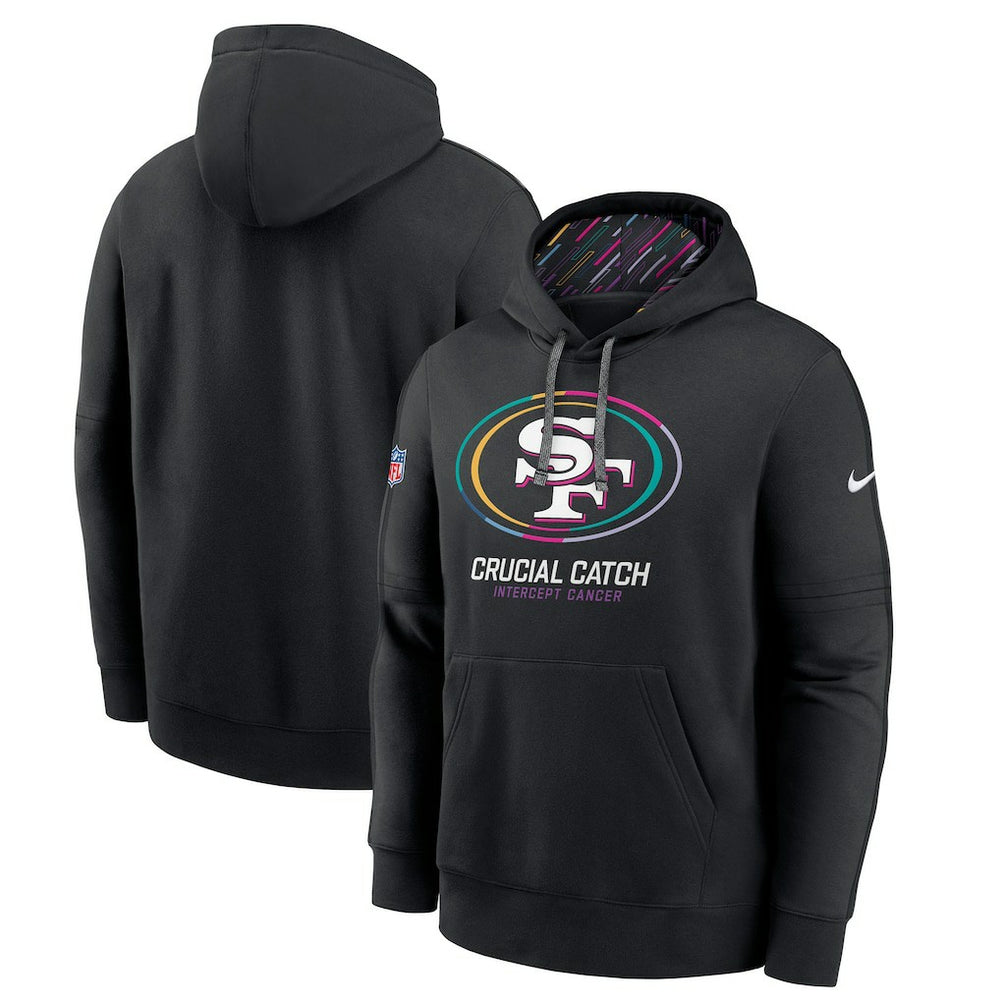 San Francisco 49ers 2024 NFL Crucial Catch Big & Tall Club Pullover Hoodie - Black | Nike for sale