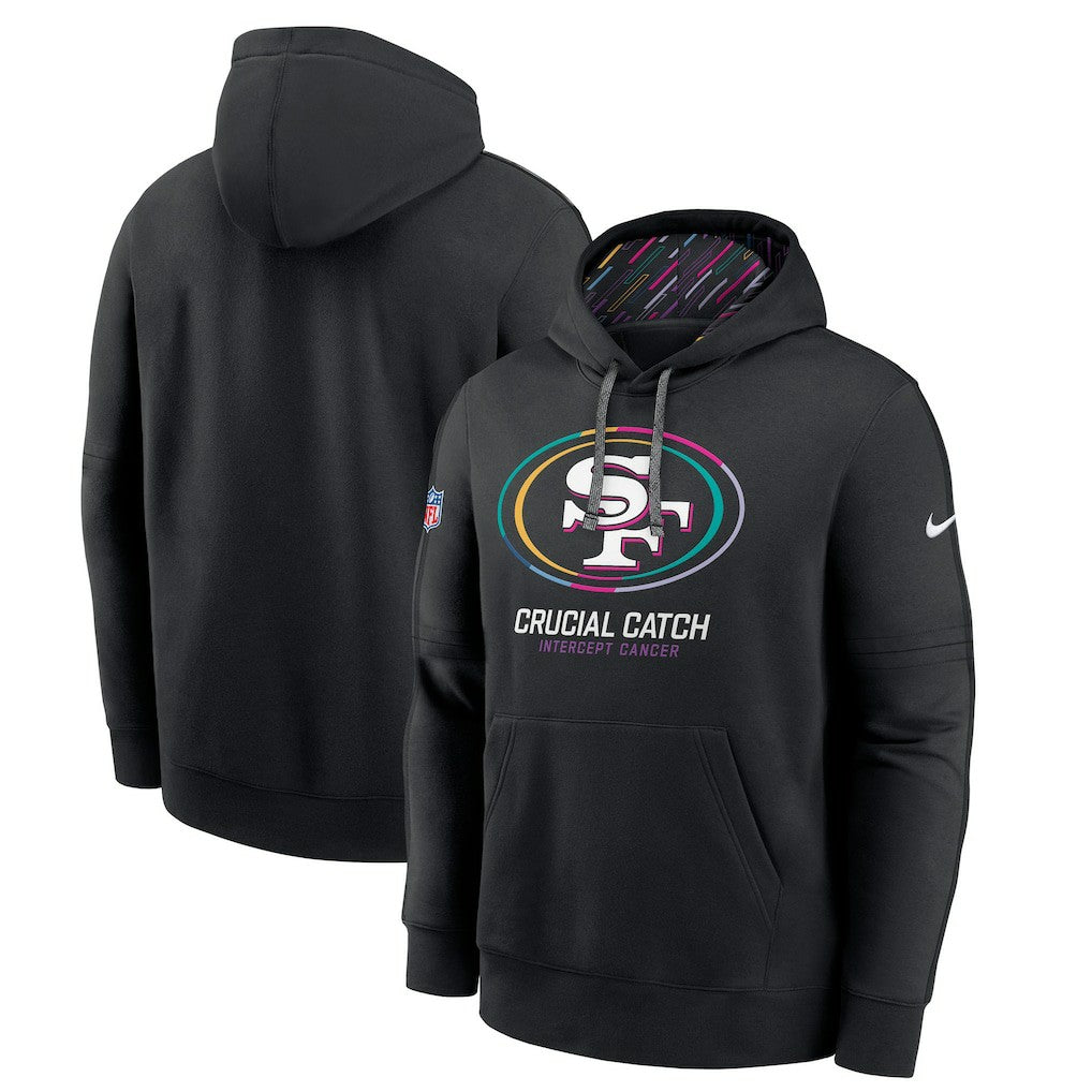 San Francisco 49ers 2024 NFL Crucial Catch Big & Tall Club Pullover Hoodie - Black | Nike for sale