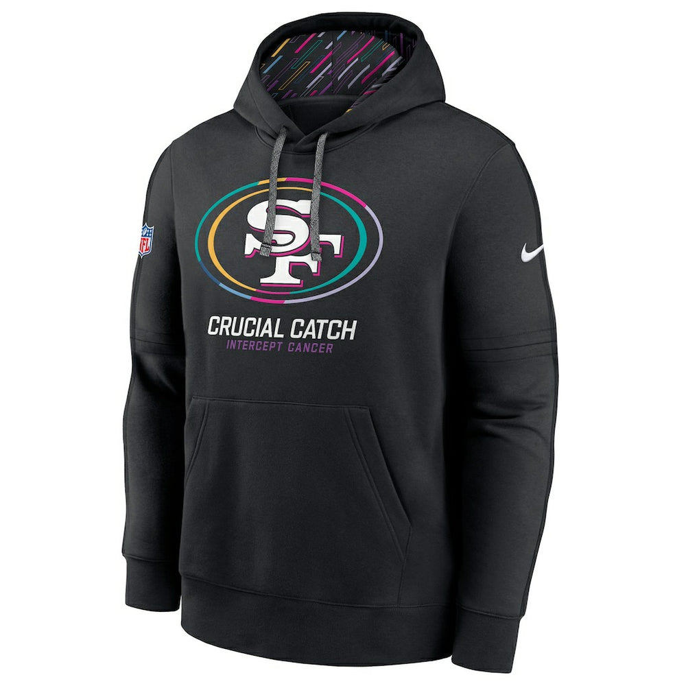 San Francisco 49ers 2024 NFL Crucial Catch Big & Tall Club Pullover Hoodie - Black | Nike for sale