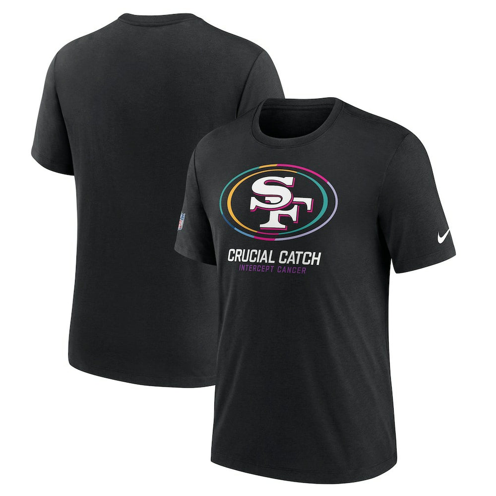 San Francisco 49ers 2024 NFL Crucial Catch Big & Tall T-Shirt - Black | Nike cheap