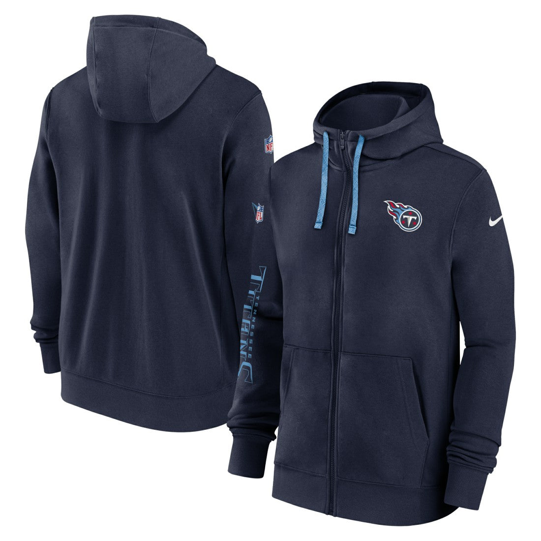 Tennessee Titans 2024 Sideline Club Full-Zip Hoodie - Navy | Nike online