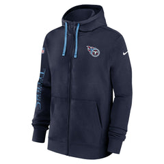 Tennessee Titans 2024 Sideline Club Full-Zip Hoodie - Navy | Nike online
