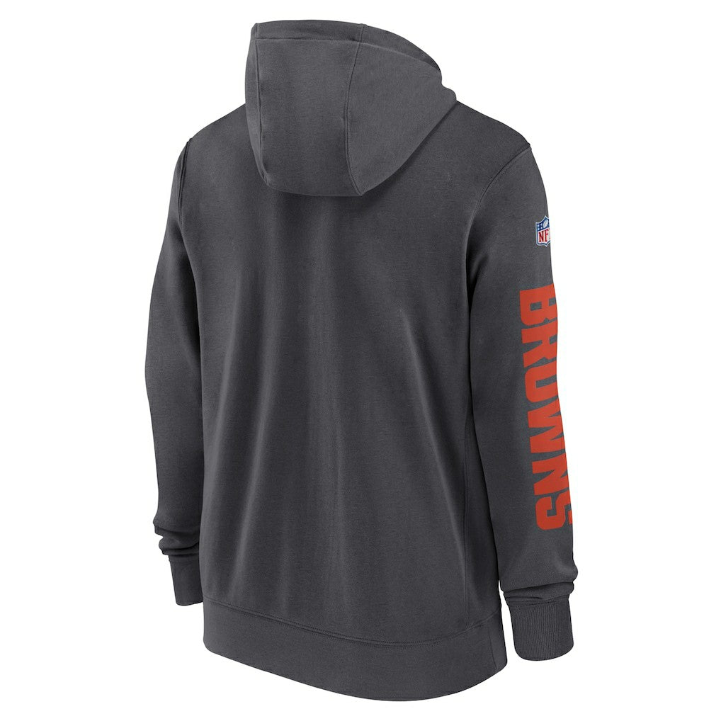 Cleveland Browns 2024 Sideline Club Full-Zip Hoodie - Anthracite | Nike sale