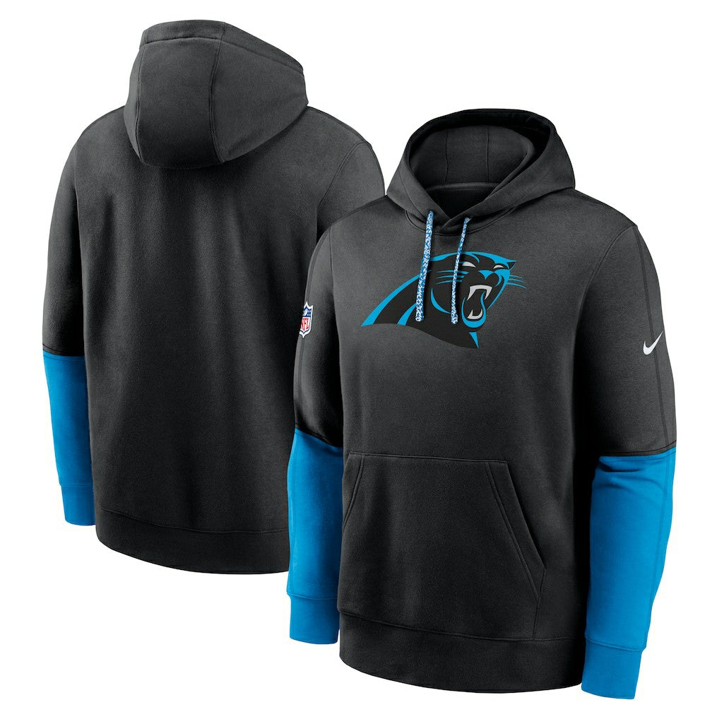 Carolina Panthers 2024 Sideline Club Pullover Hoodie - Black | Nike cheap