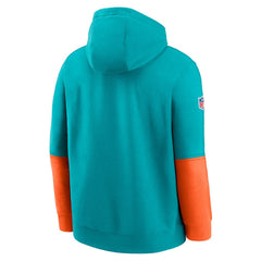 Miami Dolphins 2024 Sideline Club Pullover Hoodie - Aqua | Nike cheap