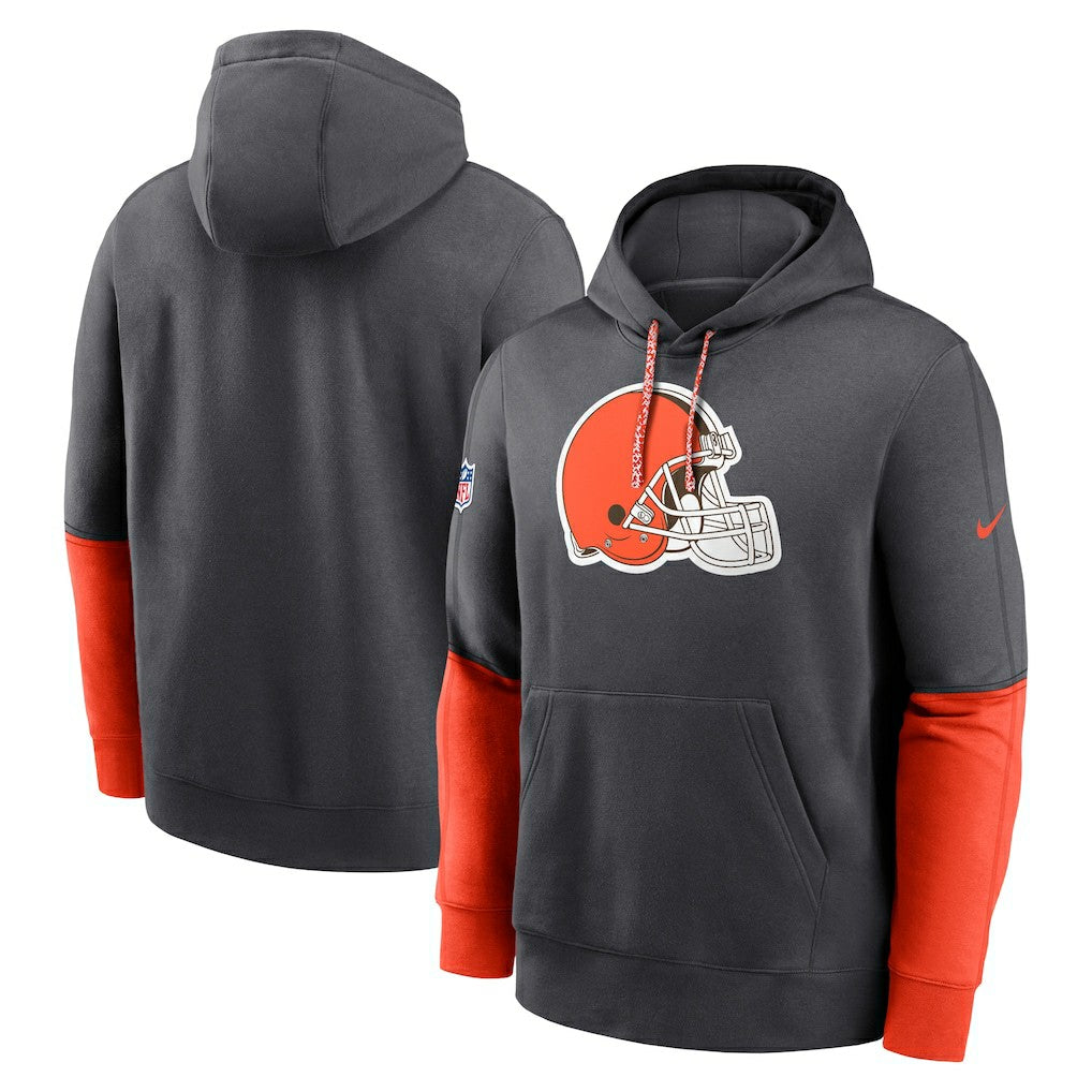 Cleveland Browns 2024 Sideline Club Pullover Hoodie - Anthracite | Nike on sale