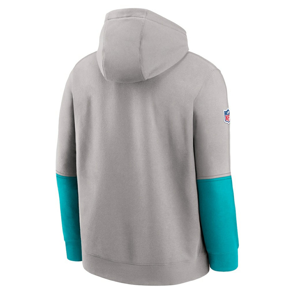 Miami Dolphins 2024 Sideline Club Pullover Hoodie - Gray | Nike cheap