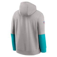 Miami Dolphins 2024 Sideline Club Pullover Hoodie - Gray | Nike cheap
