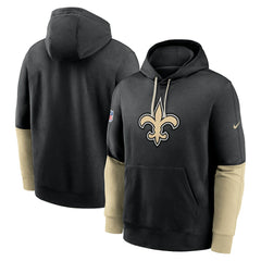 New Orleans Saints 2024 Sideline Club Pullover Hoodie - Black | Nike for sale