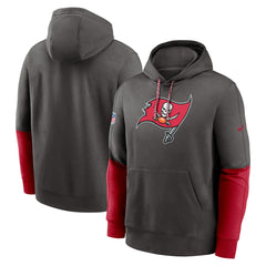 Tampa Bay Buccaneers 2024 Sideline Club Pullover Hoodie - Pewter | Nike for sale