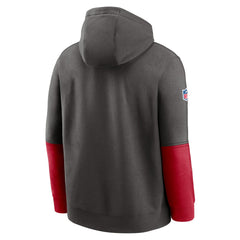 Tampa Bay Buccaneers 2024 Sideline Club Pullover Hoodie - Pewter | Nike for sale