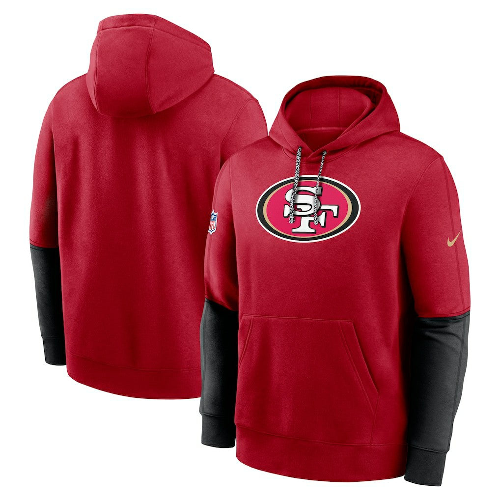 San Francisco 49ers 2024 Sideline Club Pullover Hoodie - Scarlet | Nike online