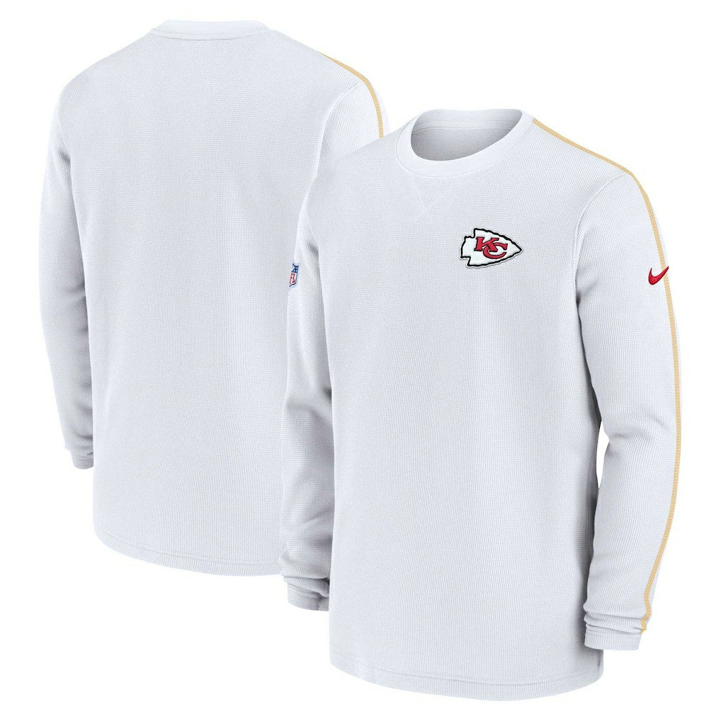 Kansas City Chiefs 2024 Sideline Coaches Long Sleeve Top - White | Nike for sale
