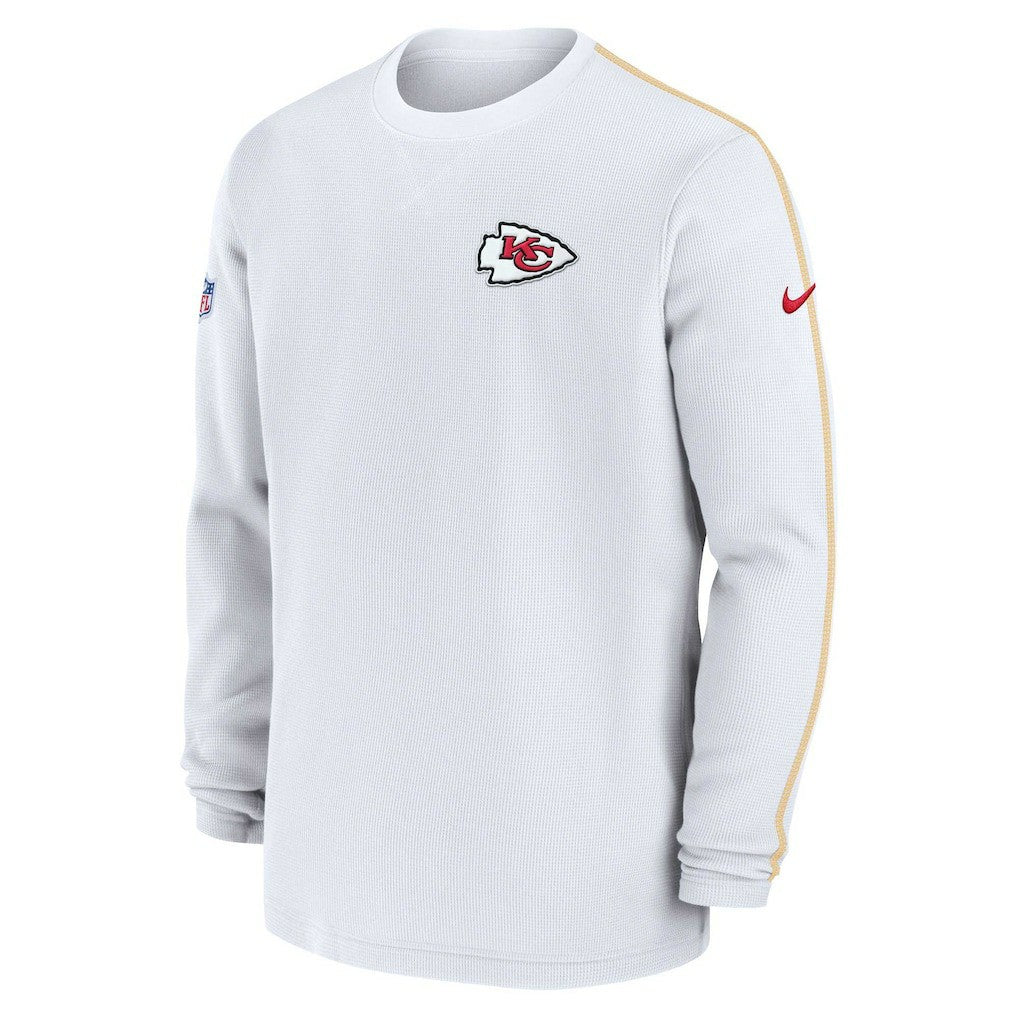 Kansas City Chiefs 2024 Sideline Coaches Long Sleeve Top - White | Nike for sale