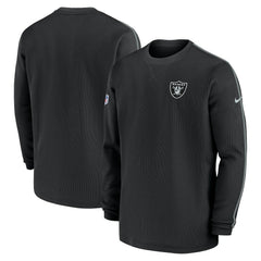 Las Vegas Raiders 2024 Sideline Coaches Long Sleeve Top - Black | Nike for sale
