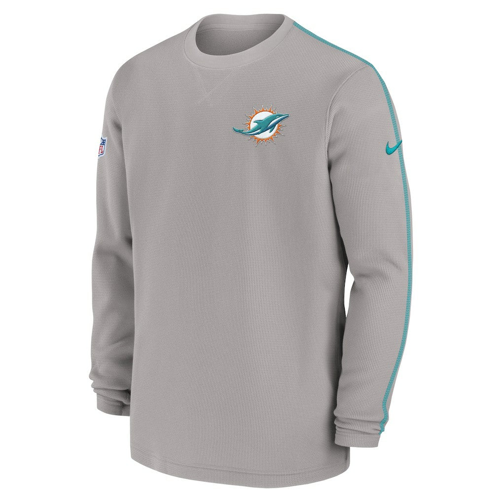 Miami Dolphins 2024 Sideline Coaches Long Sleeve Top - Gray | Nike sale