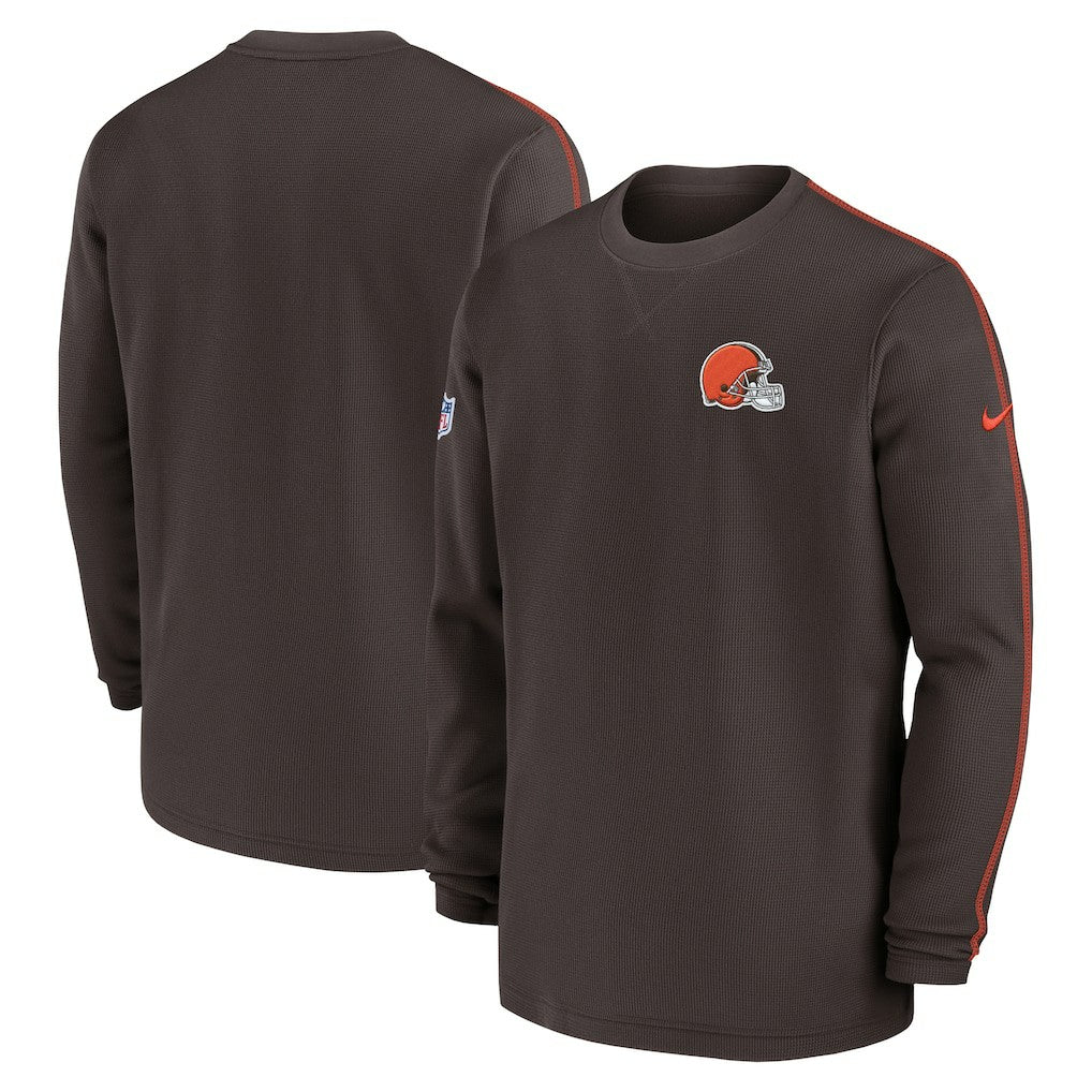 Cleveland Browns 2024 Sideline Coaches Long Sleeve Top - Brown | Nike outlet