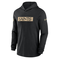 New Orleans Saints 2024/25 Sideline Performance Long Sleeve Hoodie T-Shirt - Black | Nike discount