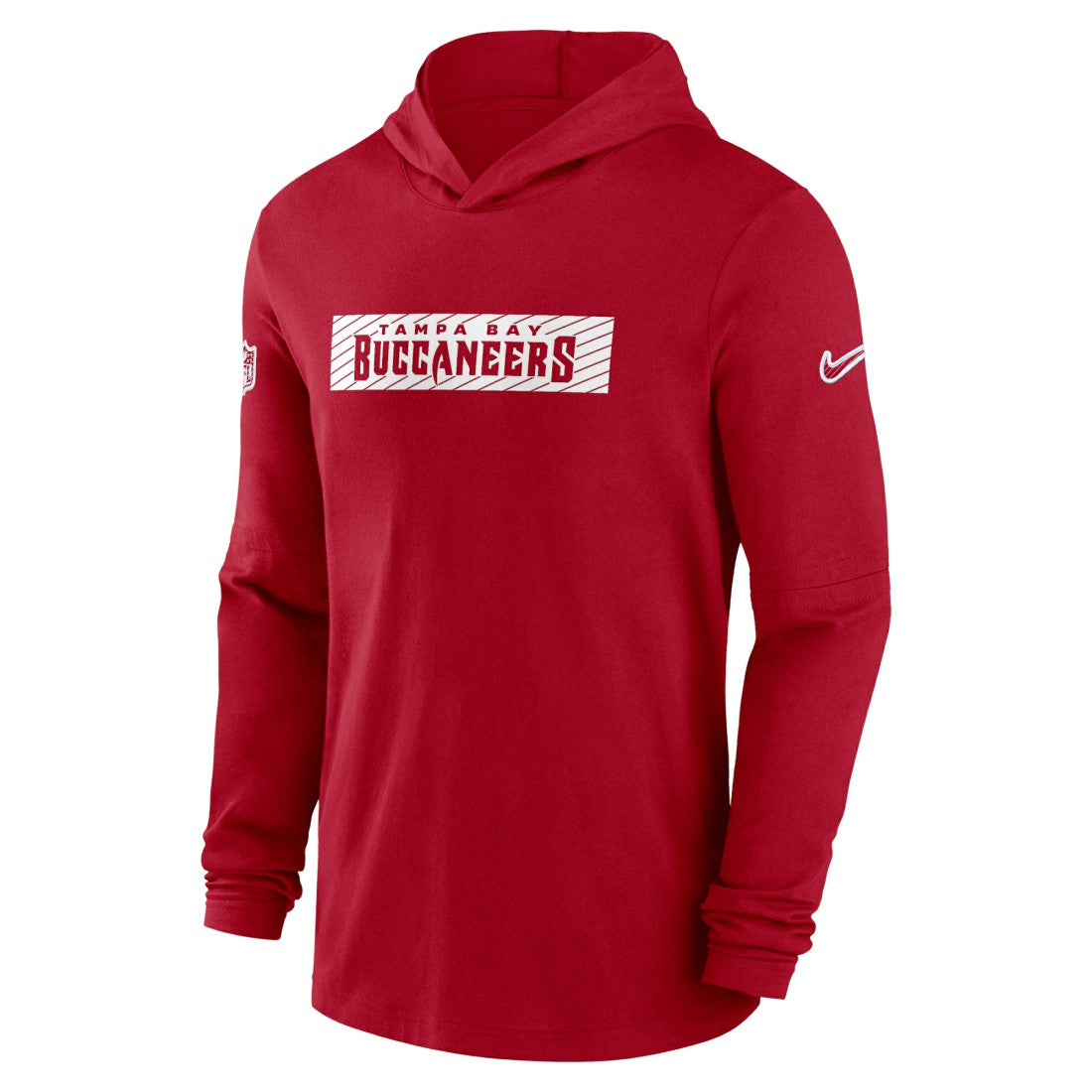 Tampa Bay Buccaneers 2024/25 Sideline Performance Long Sleeve Hoodie T-Shirt - Red | Nike cheap