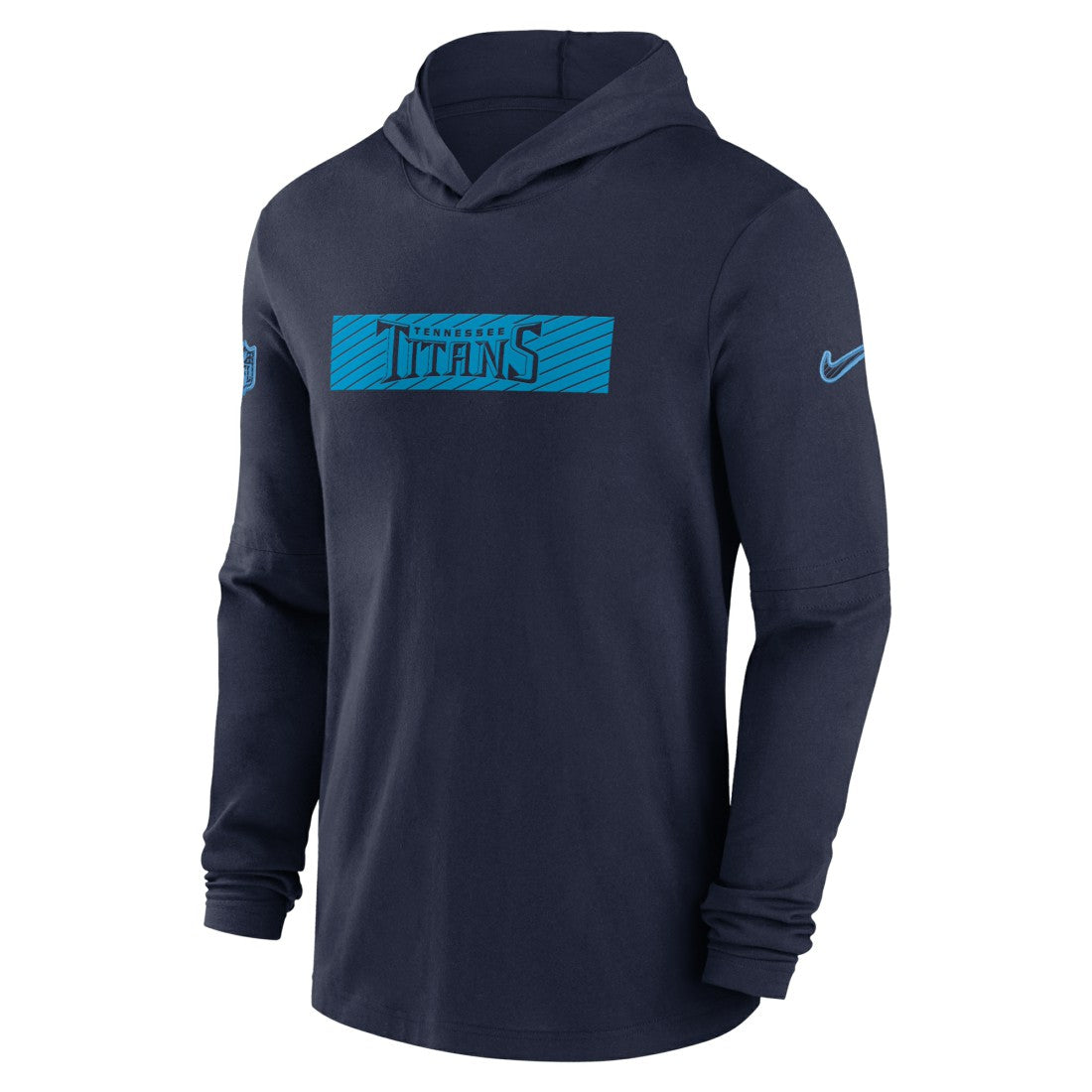 Tennessee Titans 2024/25 Sideline Performance Long Sleeve Hoodie T-Shirt - Navy | Nike outlet