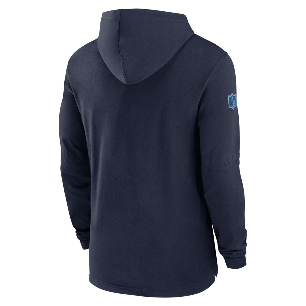 Tennessee Titans 2024/25 Sideline Performance Long Sleeve Hoodie T-Shirt - Navy | Nike outlet