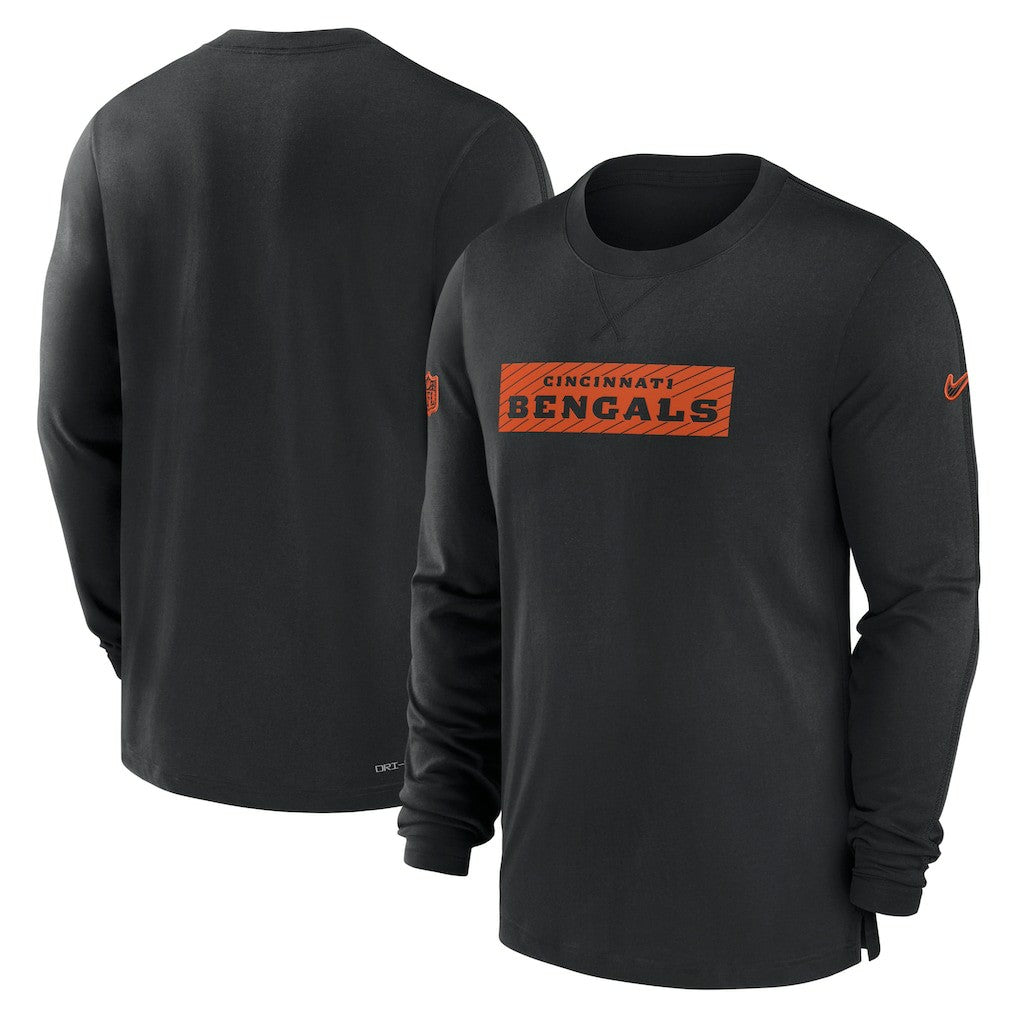Cincinnati Bengals Sideline Player Performance Long Sleeve T-Shirt - Black | Nike for sale