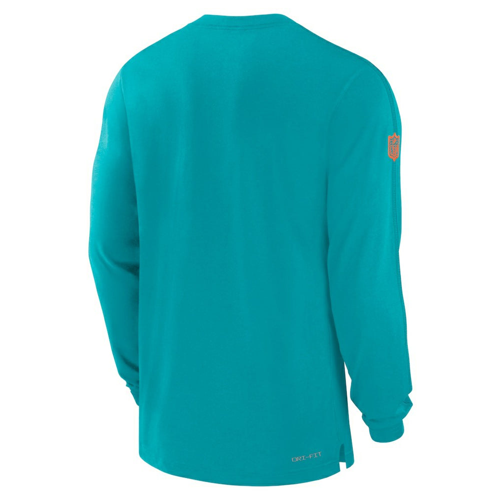 Miami Dolphins Sideline Player Performance Long Sleeve T-Shirt - Aqua | Nike discount