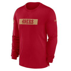 San Francisco 49ers Sideline Player Performance Long Sleeve T-Shirt - Scarlet | Nike sale