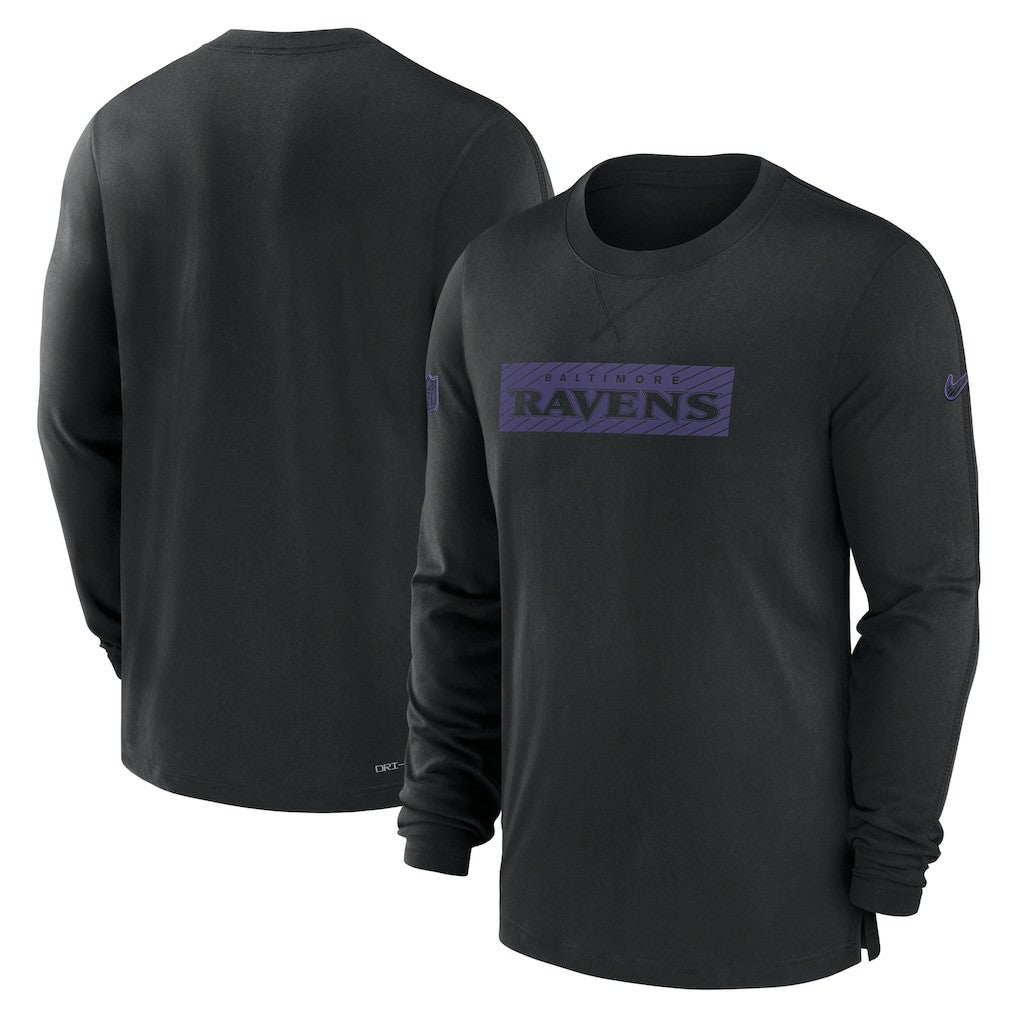 Baltimore Ravens Sideline Player Performance Long Sleeve T-Shirt - Black | Nike online
