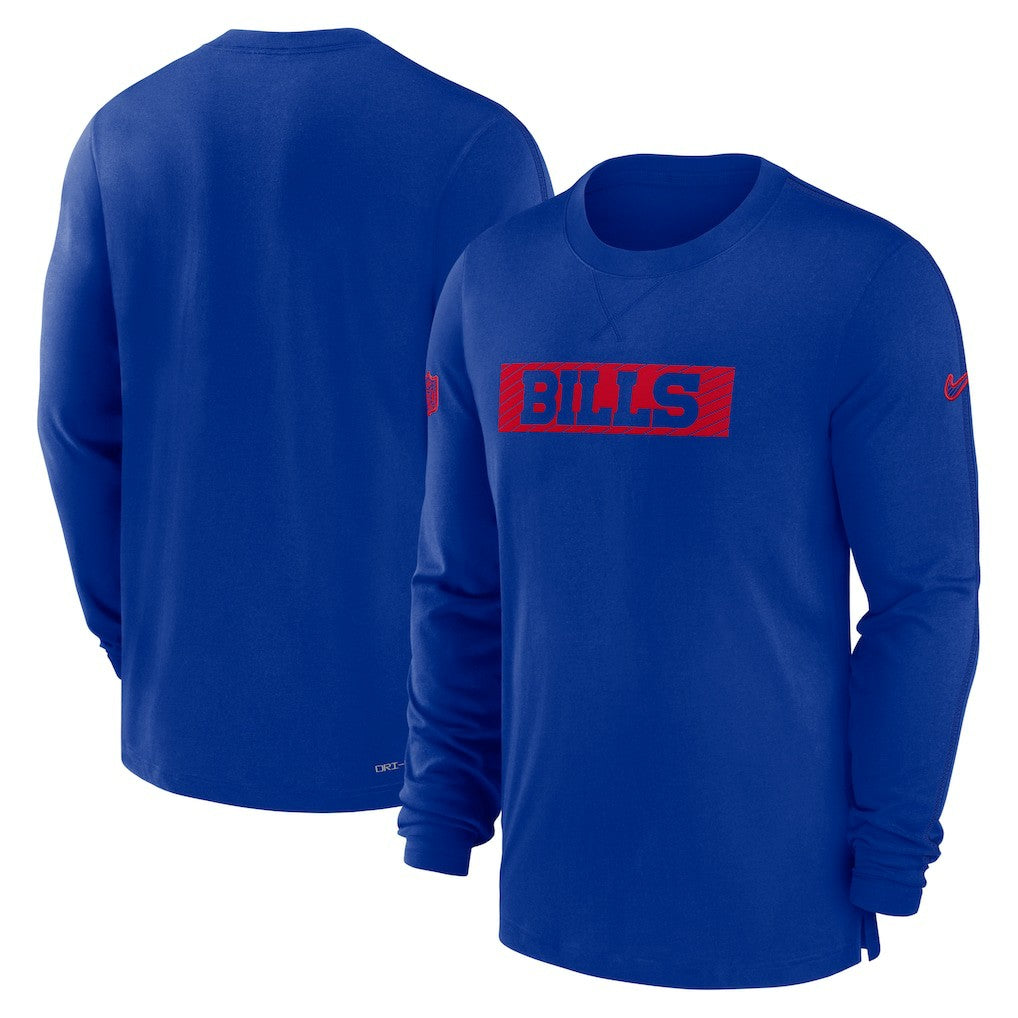Buffalo Bills Sideline Player Performance Long Sleeve T-Shirt - Royal | Nike for sale