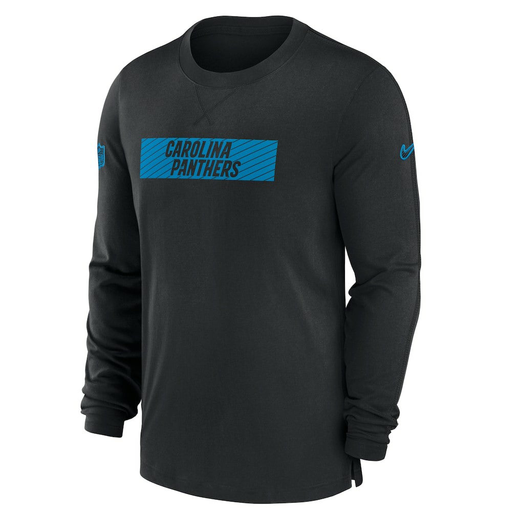 Carolina Panthers Sideline Player Performance Long Sleeve T-Shirt - Black | Nike on sale