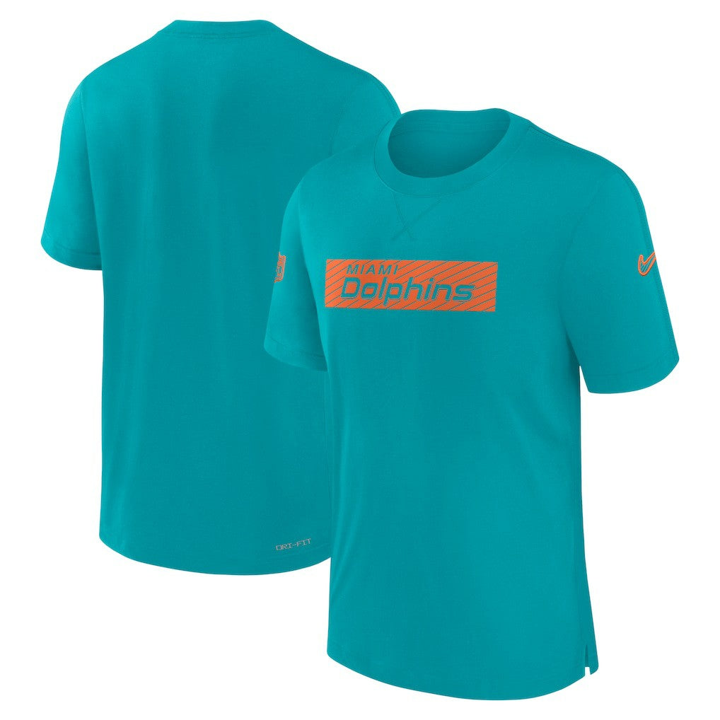 Miami Dolphins Sideline Player Performance T-Shirt - Aqua | Nike for sale
