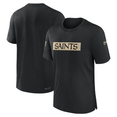 New Orleans Saints Sideline Player Performance T-Shirt - Black | Nike sale