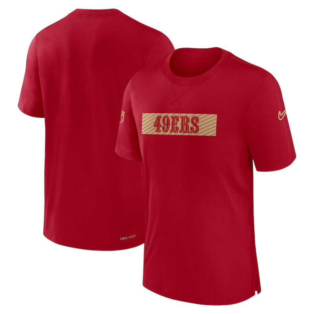 San Francisco 49ers Sideline Player Performance T-Shirt - Scarlet | Nike for sale