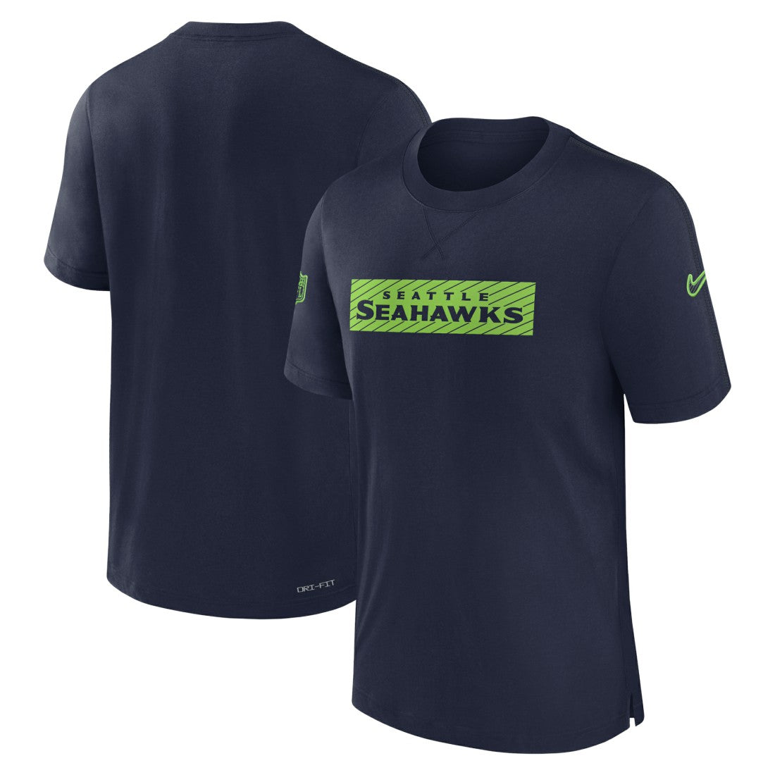 Seattle Seahawks Sideline Player Performance T-Shirt - College Navy | Nike cheap