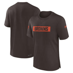 Cleveland Browns Sideline Player Performance T-Shirt - Brown | Nike outlet